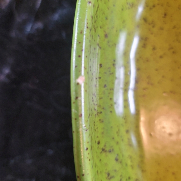 0782. 1974 ~ Vintage ~ Collectable ~ Haeger Pottery ~ Bright Green Speckled Glaz - Picture 15 of 17